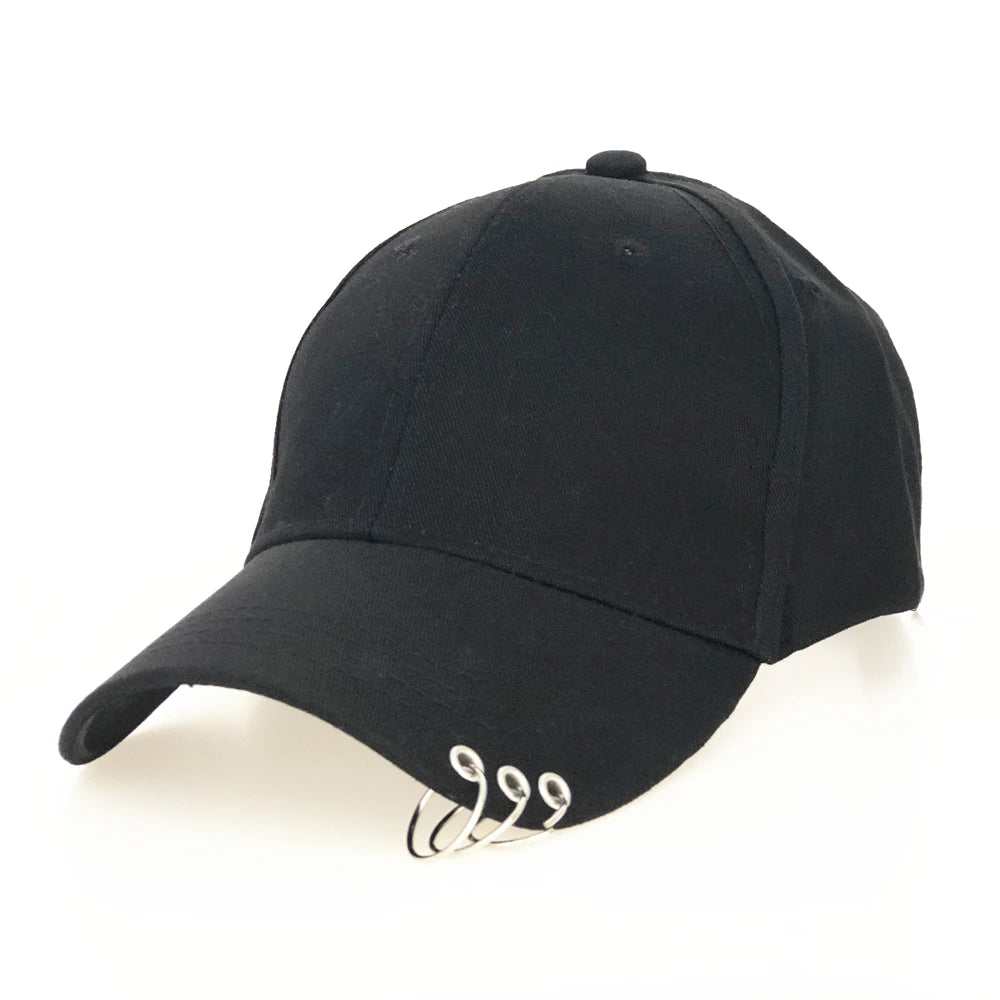 High Quality Adjustable Baseball Hat With Ring Outdoor Sports Sun For Women Men Fashion Snapback Cap