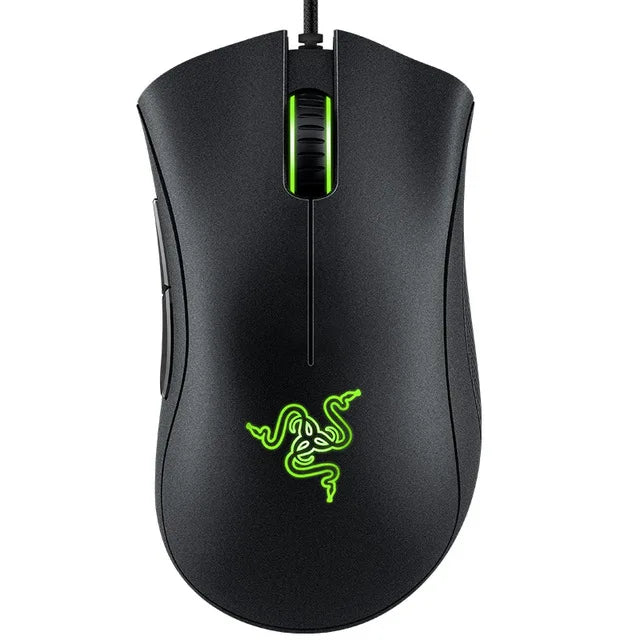 Oryginalna przewodowa mysz gamingowa Razer DeathAdder Essential, czujnik optyczny 6400DPI, 5 niezależnych przycisków, do laptopa i PC dla graczy