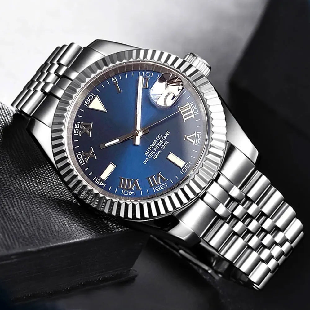 Tandorio For Wimbledon Style Dial 36mm/39mm Sapphire Glass 100m Waterproof Roman Numerals Men Watches For Japan NH35A