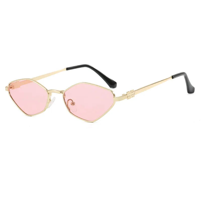 Luxury Brand Design Metal Sunglasses Women Small Size Diamond Casual Suneyeglass Outdoors TRAVEL Vacation UV Protection #303369