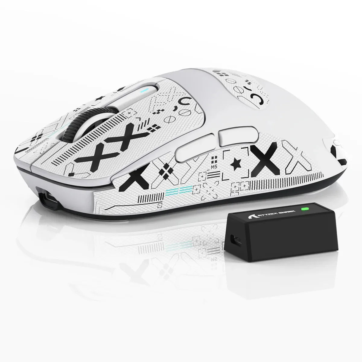 ATTACK SHARK X3/X3PRO 4K/8K Wireless Gaming Mouse, 26K DPI, Tri-Mode (Wired/2.4GHz/BT5.2), Lightweight, PAW3395 Sensor For Gamer