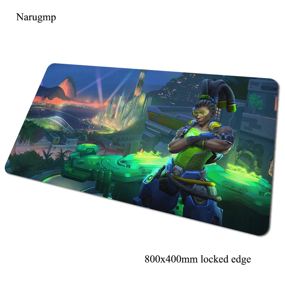 Tapete de rato gaming Overwatch 80x40cm, grande, para secretária de computador, tapete gamer para PC e portátil, presente de Halloween