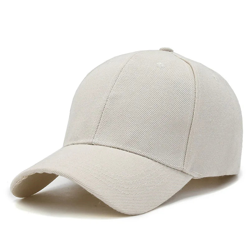 Unisex Cap Casual Plain Baseball Cap Adjustable Snapback Hats For Women Men Hip Hop Cap Street Dad Hat Simple Style Solid Color