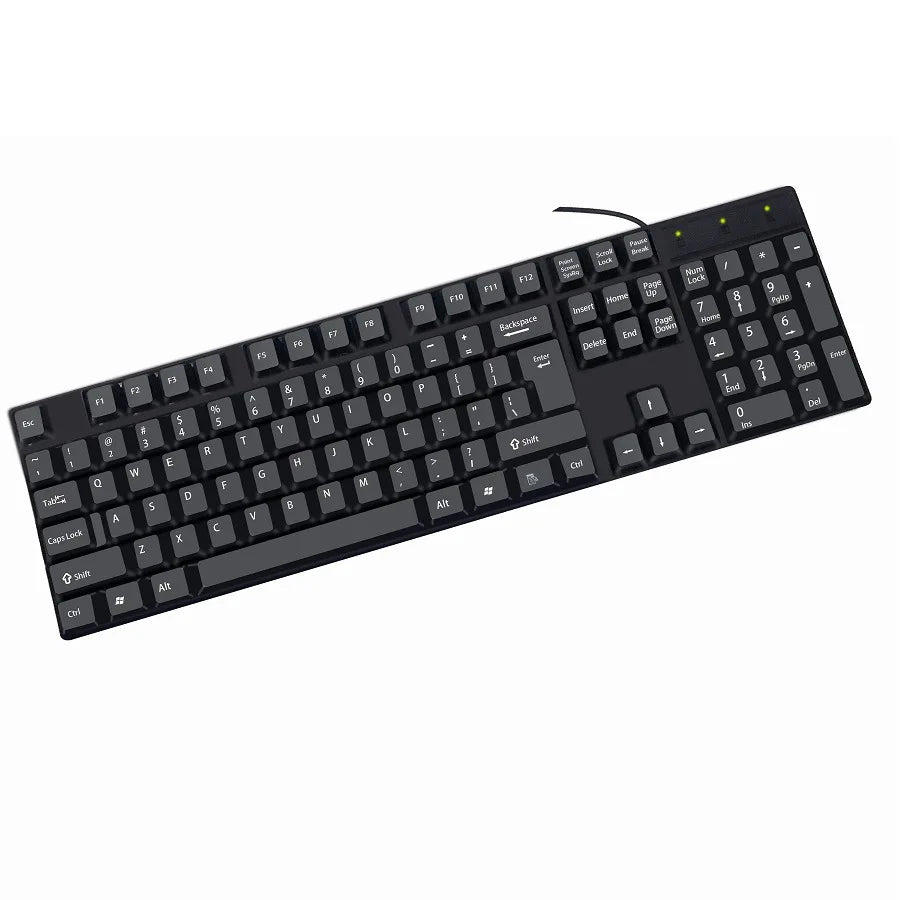 Teclas para teclado en español, francés, ruso y árabe | Teclado gaming USB con cable de 104 teclas para ordenador