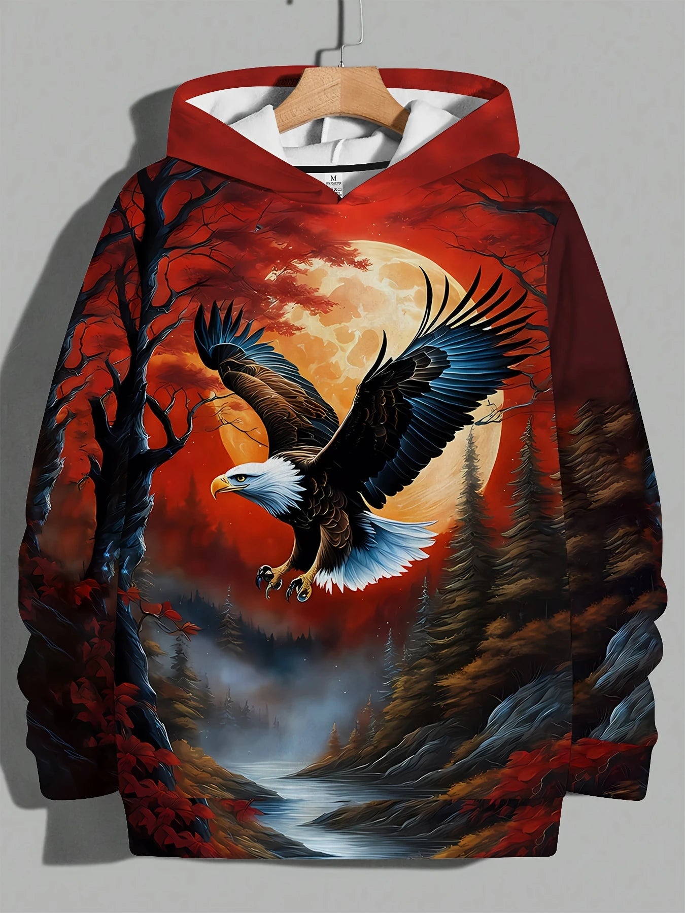 2025 Fashion Cool Eagle Men's Hoodie 3D Printed Hoodies Edition Trend American Eagle Men Sportswear Kids Casual Unisex Pullover