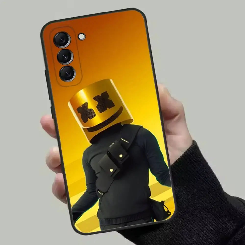 M-Midas F-Fortnite Phone Case For Samsung Galaxy A13,A21s,A22,A31,A32,A52,A53,A71,A80,Soft Black Shell