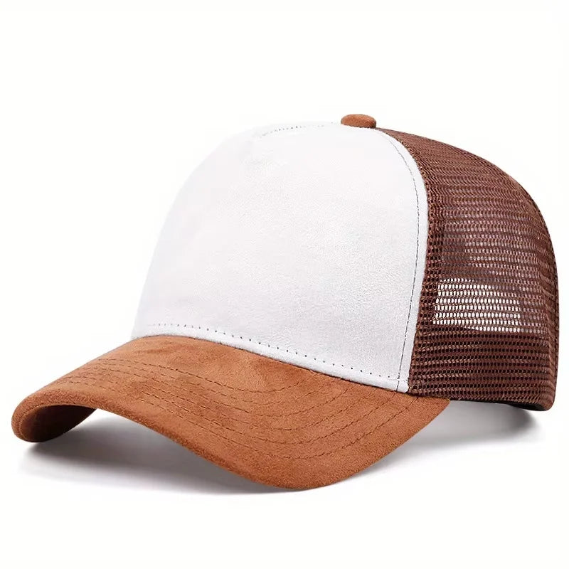 New Summer Mesh Baseball Cap Women Men Letter Patch Snapback Hat Casual Breathable Unisex Street Hip Hop Trucker Caps
