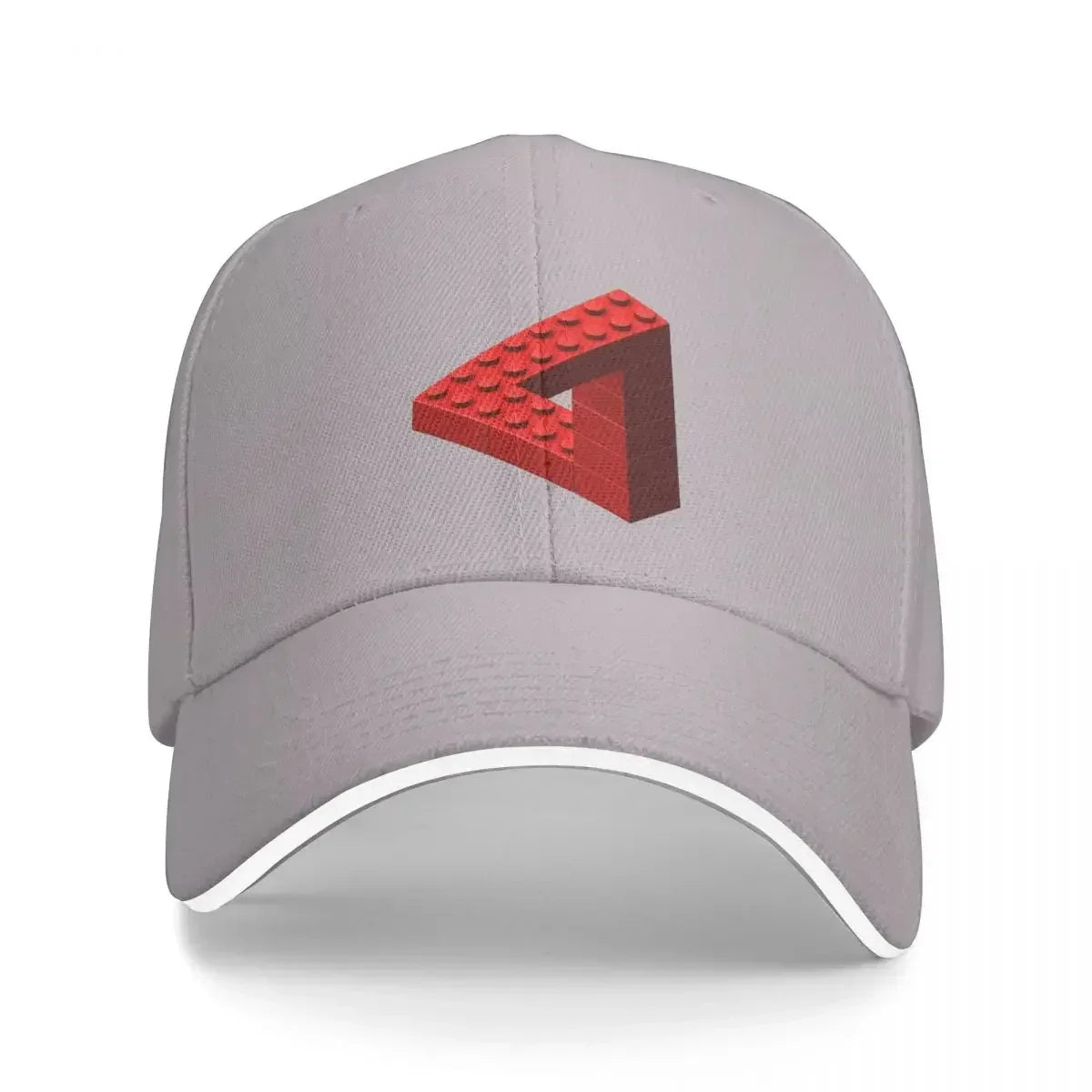 New Escher Toy Bricks - Red Cap Fashion Casual Baseball Caps Adjustable Hat Summer Unisex Baseball Hats Customizable Polychromat