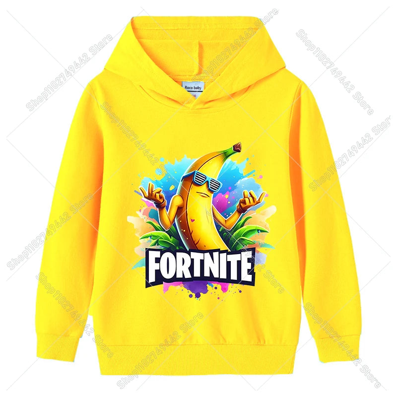 Dječja hoodie majica Fortnites za jesen, dukserica s kapuljačom za dječake i djevojčice, tanka trenirka, pulover dugih rukava, sportska dječja odjeća