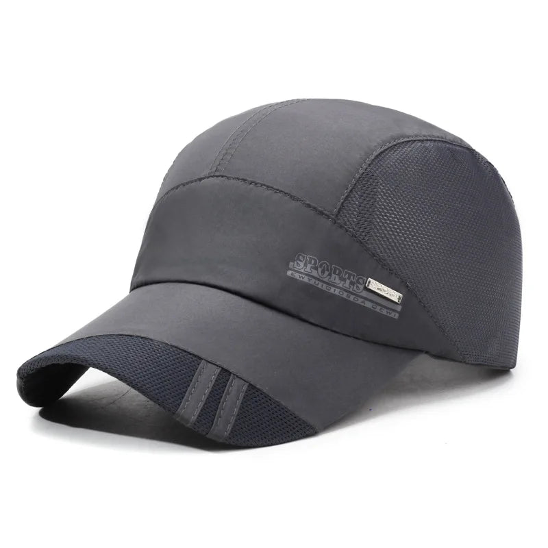 Unisex Outdoor Sports Quick-Dry Mesh Cap - Summer Sun Protection Baseball Cap