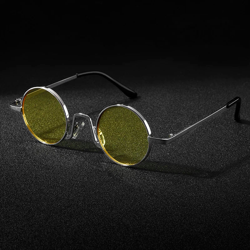 Design Retro Round Frame Sunglasses For Men Polarized UV400 Women Causal Driving Glasses Accessories