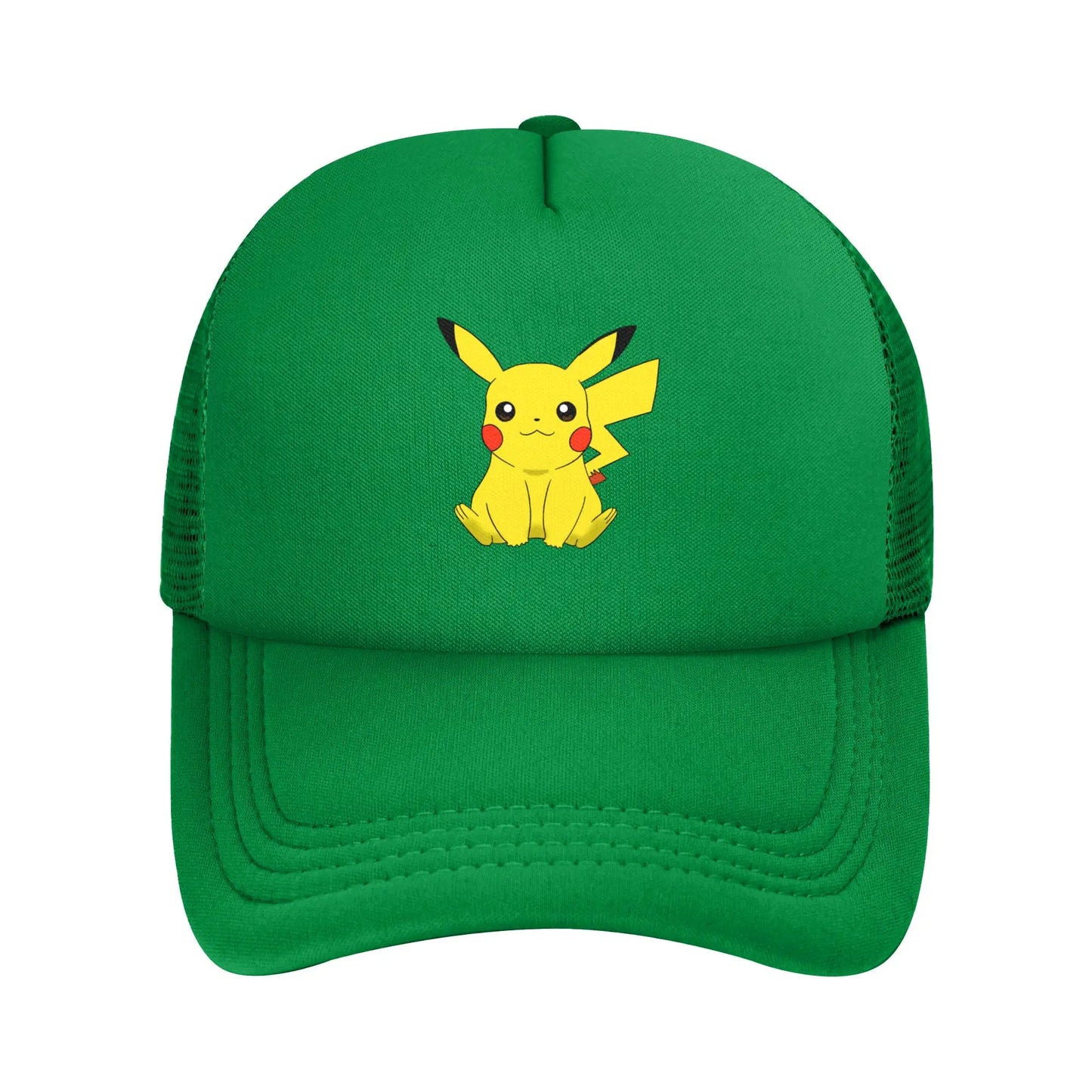 Pikachu Pokemoned Anime Trucker Hats Unisex Hats Trucker Hat Racing Cap Adjustable Polyester Mesh Baseball Caps Summer