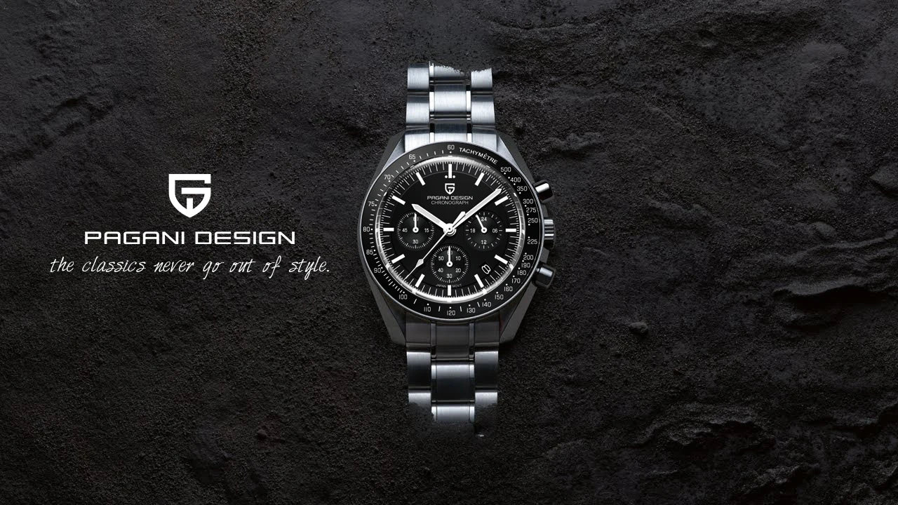 PAGANI DESIGN Planetary Series Saturn Light Tan  Quartz Watch Men Speed Chronograph AR Sapphire crystal Wristwatch Men 2026 New