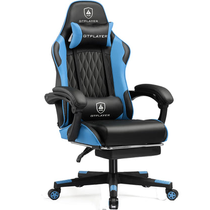 GTPLAYER Gaming chair Gamer chair Ergonomic Office Chair Footrest Adjustable Loin & Pillows Gaming Chair