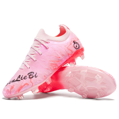 Chuteiras de Futebol Profissionais para Homem de Cano Alto, Pitons FG e TF, Ténis para Treinos e Jogos ao Ar Livre, Multicolor, Resistentes ao Desgaste