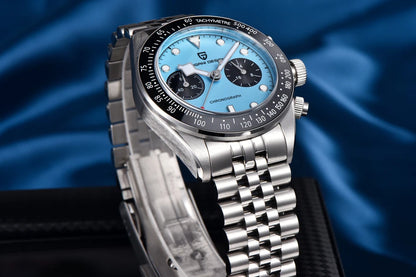 New PAGANI DESIGN 2026 Panda Retro Mens Watch Luxury Quartz Watch Men Speed Chronograph AR Sapphire Luminous Local Shipping