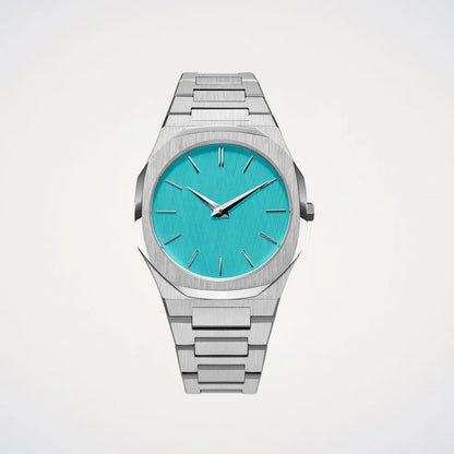 Untra Thin All Stainless Steel Sun Pattern Japan Movement Waterproof Men Quartz Watch With Original Logo