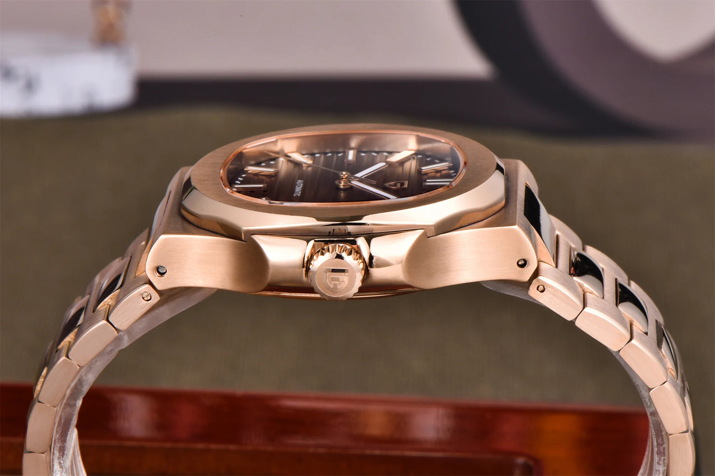 PAGANI DESIGN 2026 New Luxury Automatic Watch  Men Mechanical Wristwatch Stainless Steel Sapphire glass 40MM Barrel dial Watch