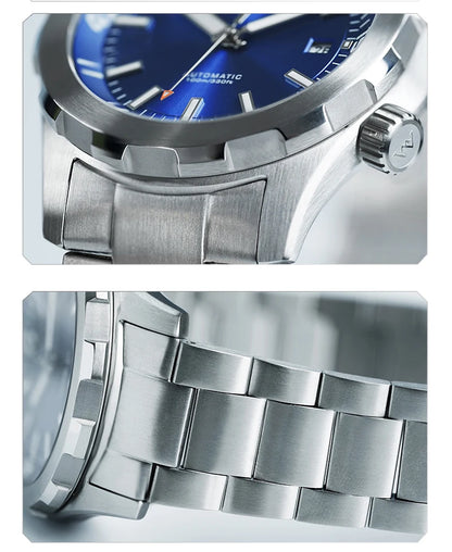 WM Watch Men Automatic Mechanical Watch Miyota8215 Sapphire AR Coated 100M Waterproof Man Business Welly Merck Watches 199M-WM