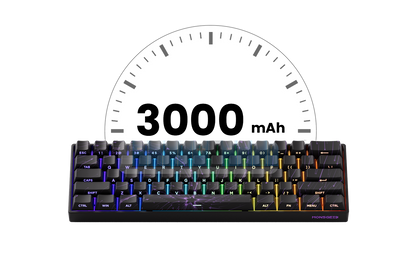 Tastiera meccanica Akko MonsGeek FUN60 con switch magnetici, 60%, tastiera gaming Rapid Trigger 0.01mm, 8K, ARGB, HE/TMR, custom