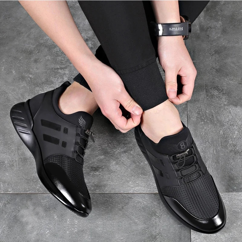 Oein 2022, baskets pour hommes, qualité supérieure, talon de 6 cm, chaussures de style britannique, nouvelles baskets d’été respirantes, chaussures de ville décontractées, grandes tailles, chaussures de bureau pour ho
