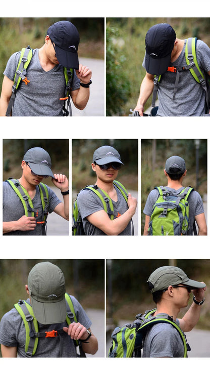 Spring Summer Outdoor Sport Baseball Cap Quick Drying Hat Unisex Waterproof Breathable Cap Foldable Cycling hat Sun Protection