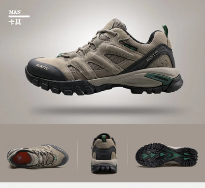 HUMTTO Zapatillas de senderismo para hombre, calzado de invierno para deportes al aire libre, escalada y caza, zapatillas de trekking cálidas para mujer, botines tácticos