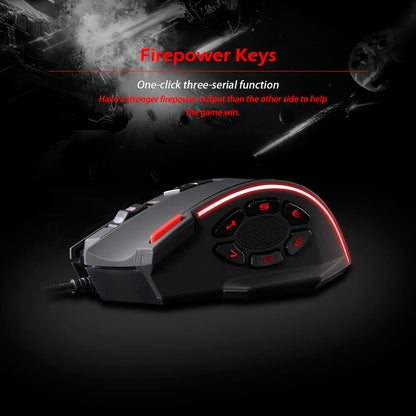 ZELOTES C-13 RGB Gaming Mouse, 10000 DPI Wired Gaming Mouse with 13 Programmable Buttons, RGB Backlit USB Gaming Mouse for PC & Desktop