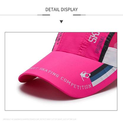 New Summer Quick Drying Thin Breathable Baseball Cap Men Women Sport Outdoor Hiking Climbing Cycling Fishing Run Hat Bone