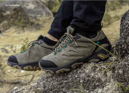 HUMTTO Zapatillas de senderismo para hombre, calzado de invierno para deportes al aire libre, escalada y caza, zapatillas de trekking cálidas para mujer, botines tácticos