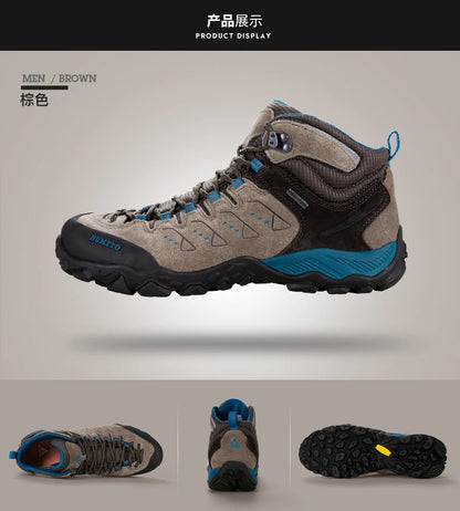 HUMTTO Zapatillas de senderismo para hombre, calzado de invierno para deportes al aire libre, escalada y caza, zapatillas de trekking cálidas para mujer, botines tácticos