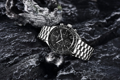 PAGANI DESIGN 2026 New Saturn Men's Watches Quartz Watch For Men Light Tan Sport Chronograph AR Sapphire Crystal Wrist Watch Men
