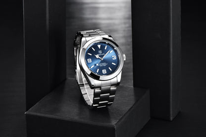BENYAR Luxury Men Mechanical Wristwatches Stainless Steel Sports Men Automatic Watches 50ATM waterproof Clock