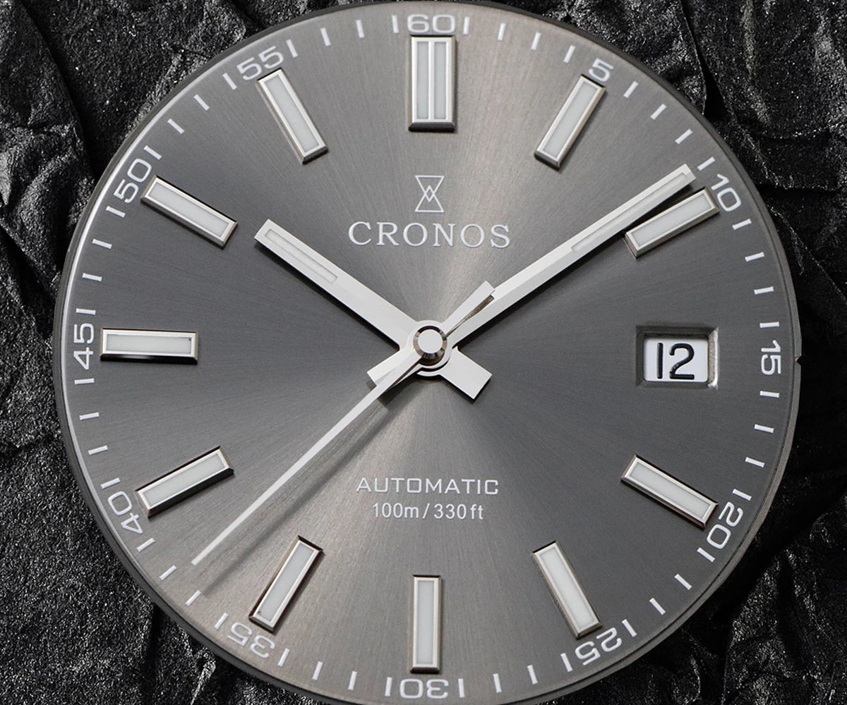 Cronos DateJ Luxury Men Watch Stainless Steel 5 Links Bracelet PT5000 Miyot 9015 100m Water Resistant Sapphire L6046M