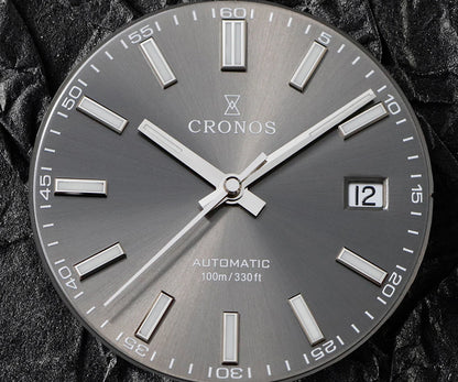 Cronos DateJ Luxury Men Watch Stainless Steel 5 Links Bracelet PT5000 Miyot 9015 100m Water Resistant Sapphire L6046M