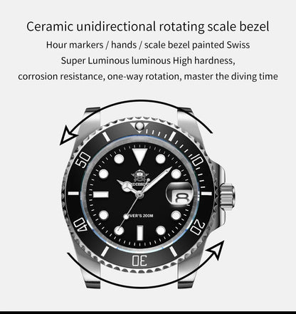 Orologio ADDIESDIVE in acciaio inox da uomo, al quarzo, stile business e casual europeo e americano, impermeabile, per sport outdoor