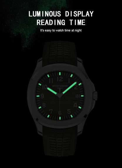 Specht&Sohne Brand Automatic Mechanical Watches Sports Wristwatches Green Sapphire Luminous 50M Waterproof  Relogio Masculino