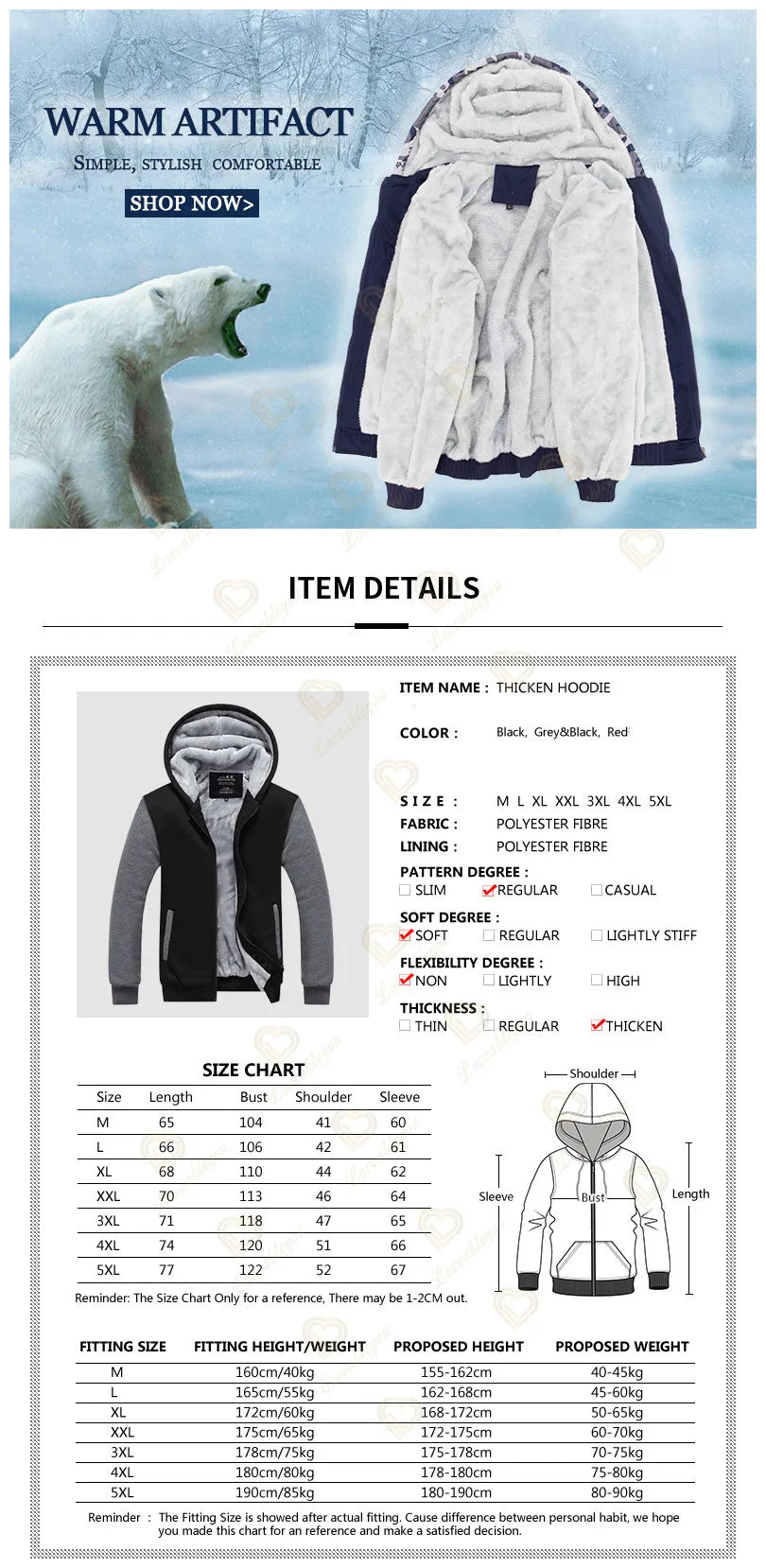 Sweat-shirts com capuz luminosos Fortnite de inverno, quentes, para homem e mulher, cosplay de jogo, em velo espesso, com fecho, casaco e sobretudo para casal