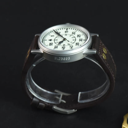 Hruodland Pilot Men's Automatic Mechanical Watch Pt5000 Sapphire Luminous C3 Stainless Steel Waterproof 10Bar reloj hombre
