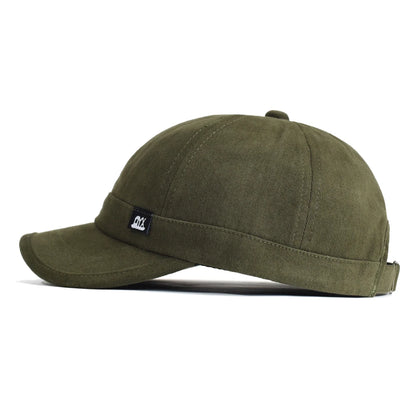Vintage Short Brim Baseball Cap Cotton Men Women Soft Dad Hat Adjustable Trucker Style Low Profile Caps