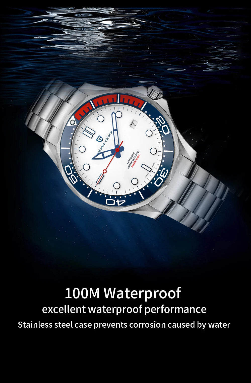 PAGANI DESIGN 007 Mechancial Wristwatch men Luxury Automatic Watch for men NH35A AR Sapphire crystal Waterproof Clock 2024 New