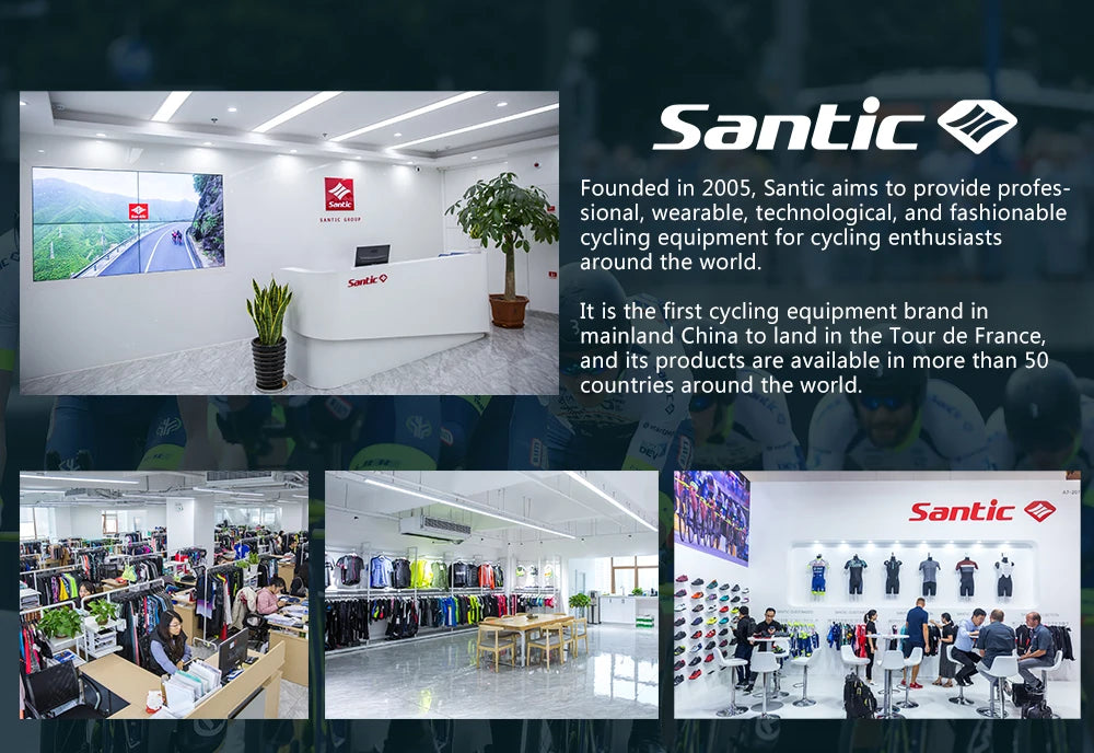 Santic Cycling Shoes Multi-purpose Running SPD Indoor Leisure Shoes Rubber Sole Hook Loop Design 3D Mesh Fabric Sneakers Unisex