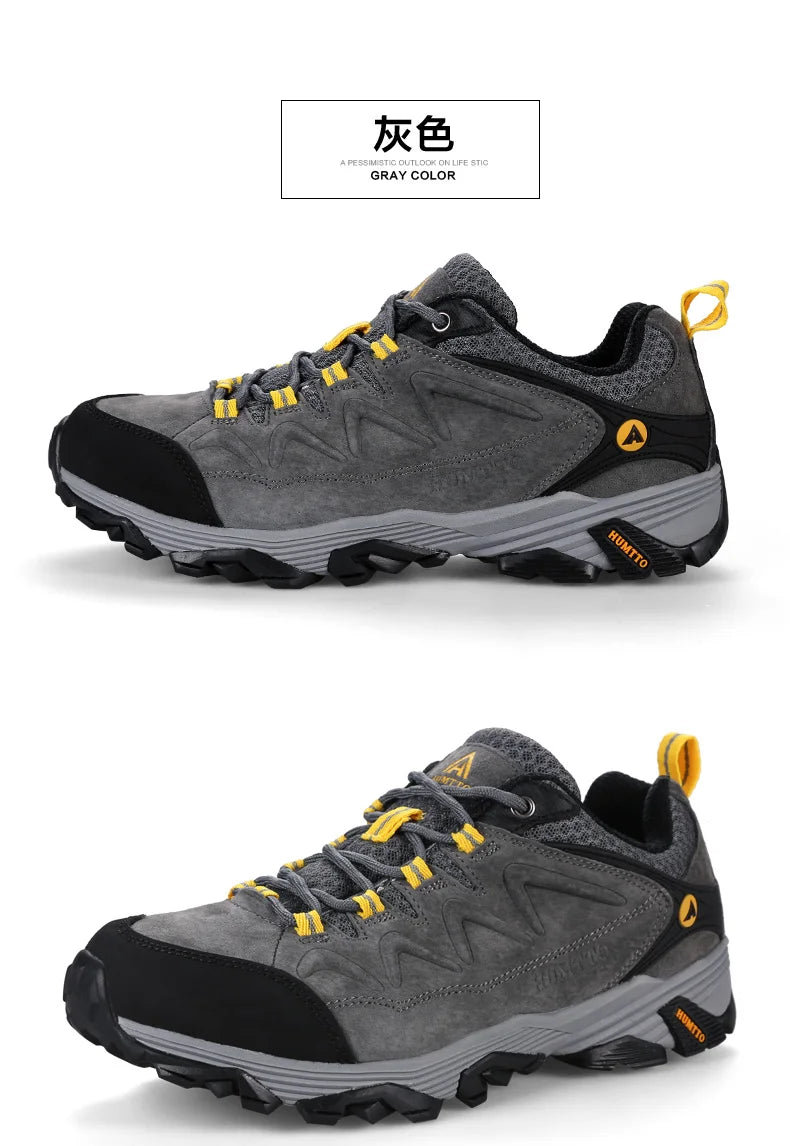 HUMTTO Zapatillas de senderismo para hombre, calzado de invierno para deportes al aire libre, escalada y caza, zapatillas de trekking cálidas para mujer, botines tácticos
