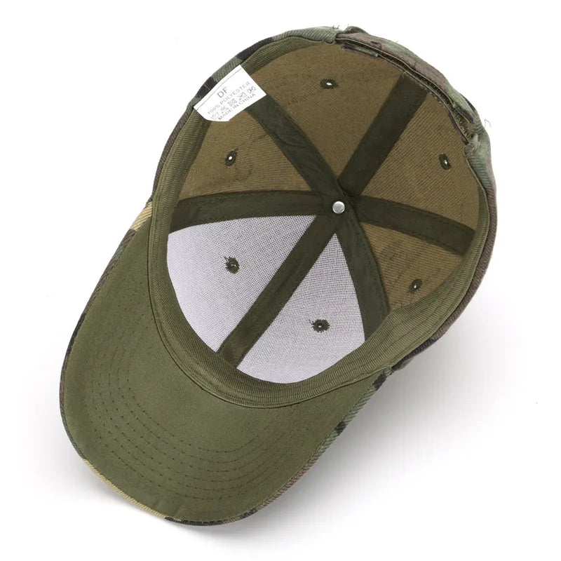 New Summer Children's Cotton Student Camouflage Hats Jungle Hunting Caps Baby Boy Girl Hip-Hop Adjustable Baseball Caps