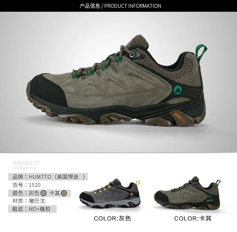 HUMTTO Zapatillas de senderismo para hombre, calzado de invierno para deportes al aire libre, escalada y caza, zapatillas de trekking cálidas para mujer, botines tácticos