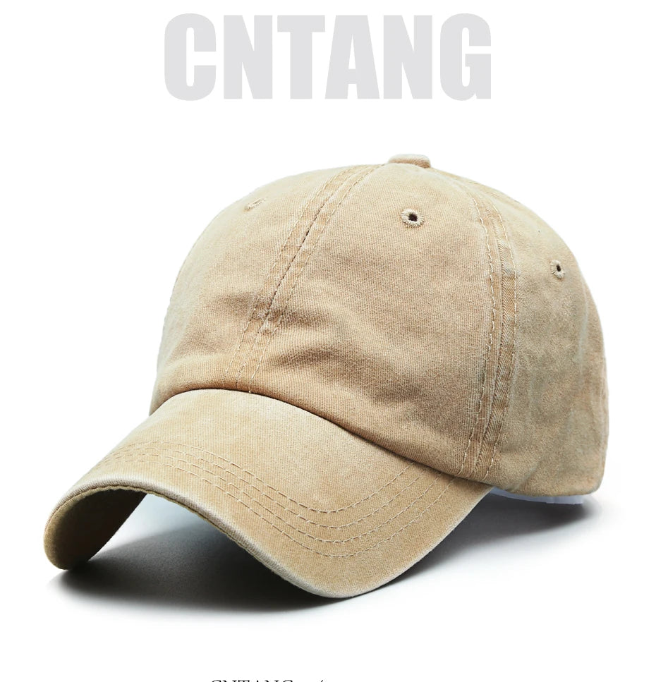 CNTANG modna klasična ležerna bejzbol kapa za muškarce proljeće ljeto prazne kape za žene pamuk jednobojni snapback unisex kape gorras