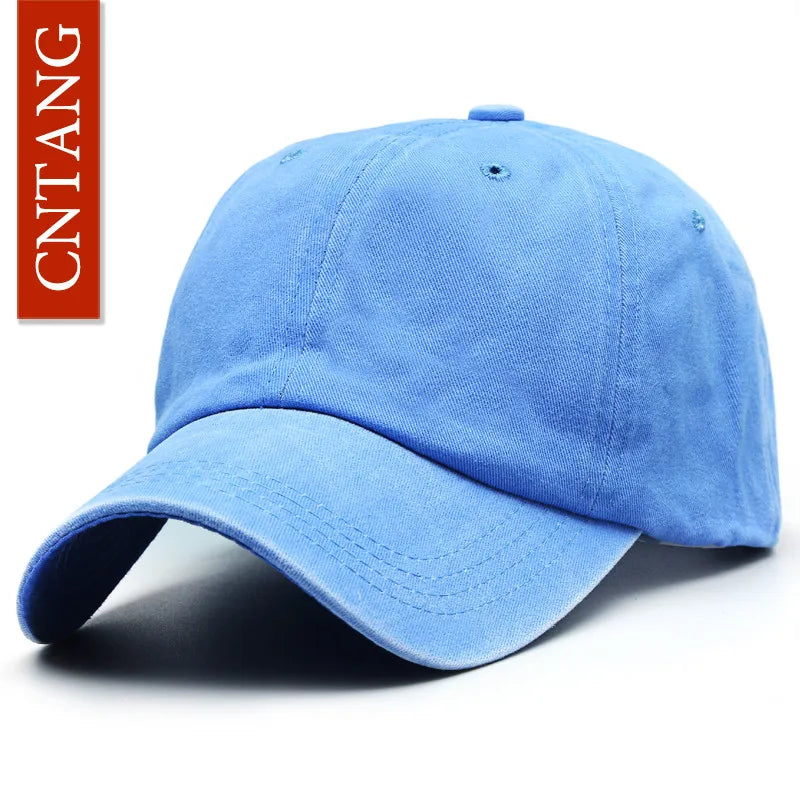 CNTANG modna klasična ležerna bejzbol kapa za muškarce proljeće ljeto prazne kape za žene pamuk jednobojni snapback unisex kape gorras