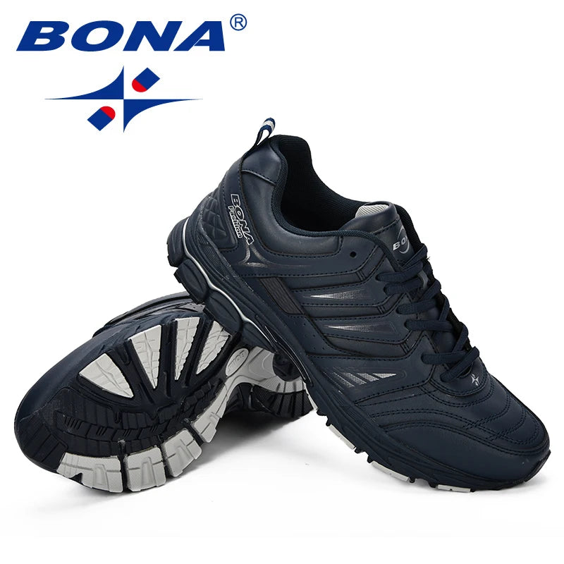 BONA Nový design Pánské boty Prodyšné Oblíbené pánské běžecké boty Outdoorové tenisky Sportovní boty Pohodlné