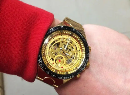Montre mécanique automatique pour homme en acier inoxydable
