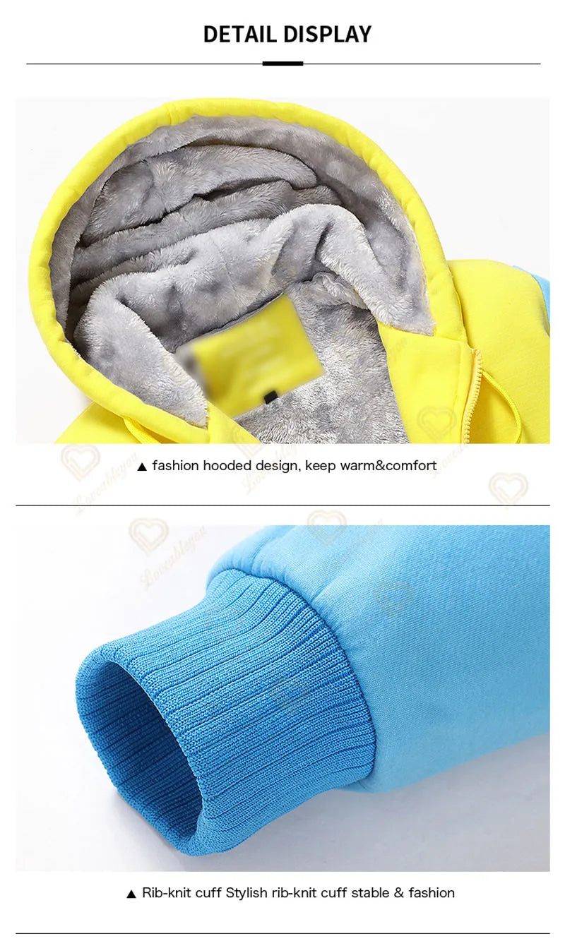 Sweat-shirts com capuz luminosos Fortnite de inverno, quentes, para homem e mulher, cosplay de jogo, em velo espesso, com fecho, casaco e sobretudo para casal